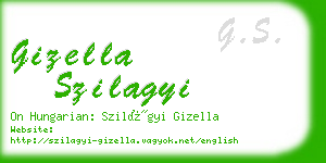 gizella szilagyi business card